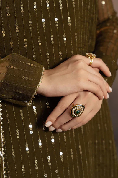 Meeral Pret Embroidered Chiffon 3 Piece Suit Hina