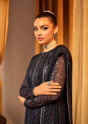 Meeral Pret Embroidered Chiffon 3 Piece Suit Lillium