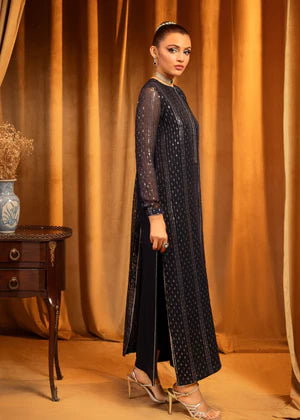 Meeral Pret Embroidered Chiffon 3 Piece Suit Lillium