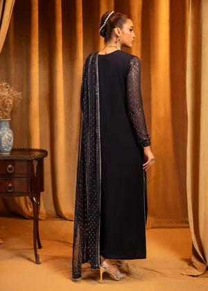 Meeral Pret Embroidered Chiffon 3 Piece Suit Lillium