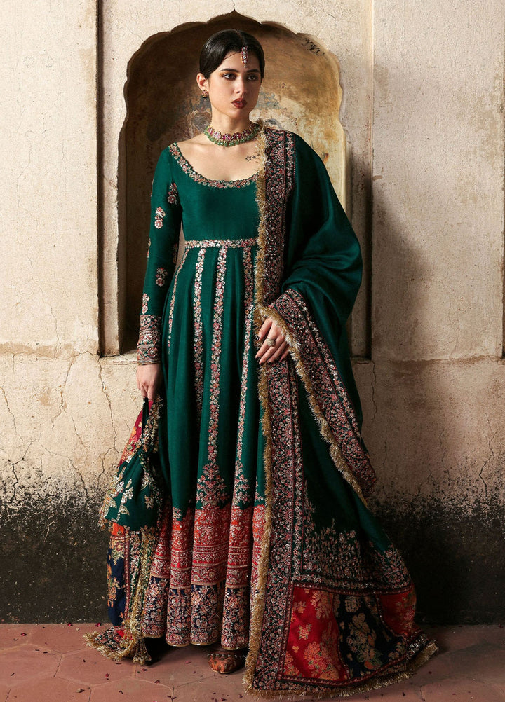 Massarat by Hussain Rehar Embroidered Raw Silk Suits Unstitched 3 Piece HRR25MU Meherunissa - Festive Collection