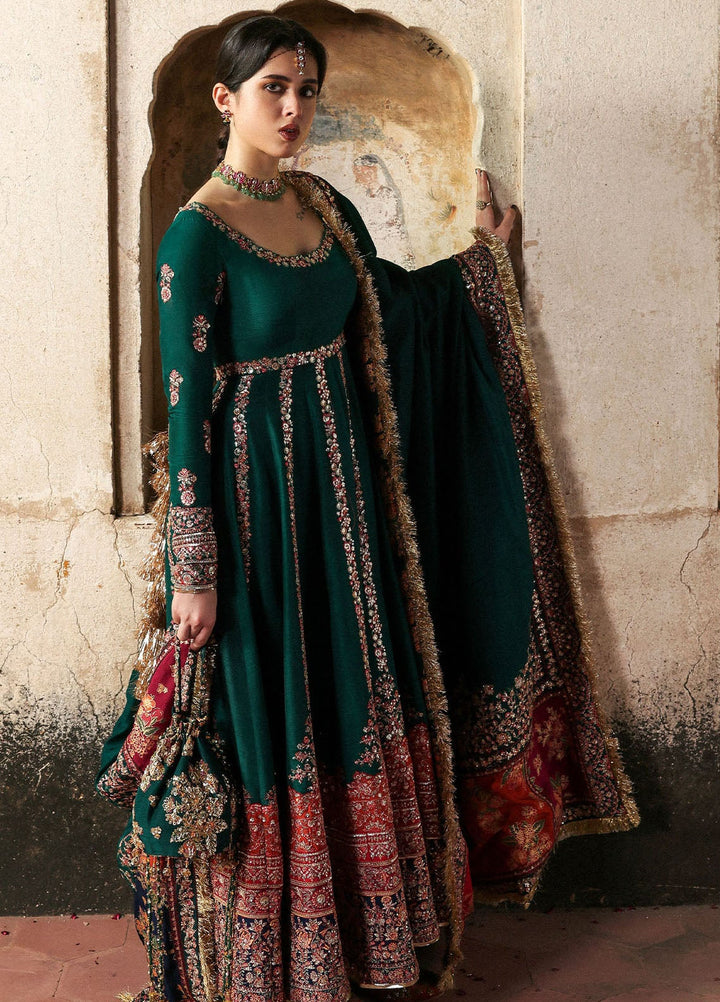 Massarat by Hussain Rehar Embroidered Raw Silk Suits Unstitched 3 Piece HRR25MU Meherunissa - Festive Collection