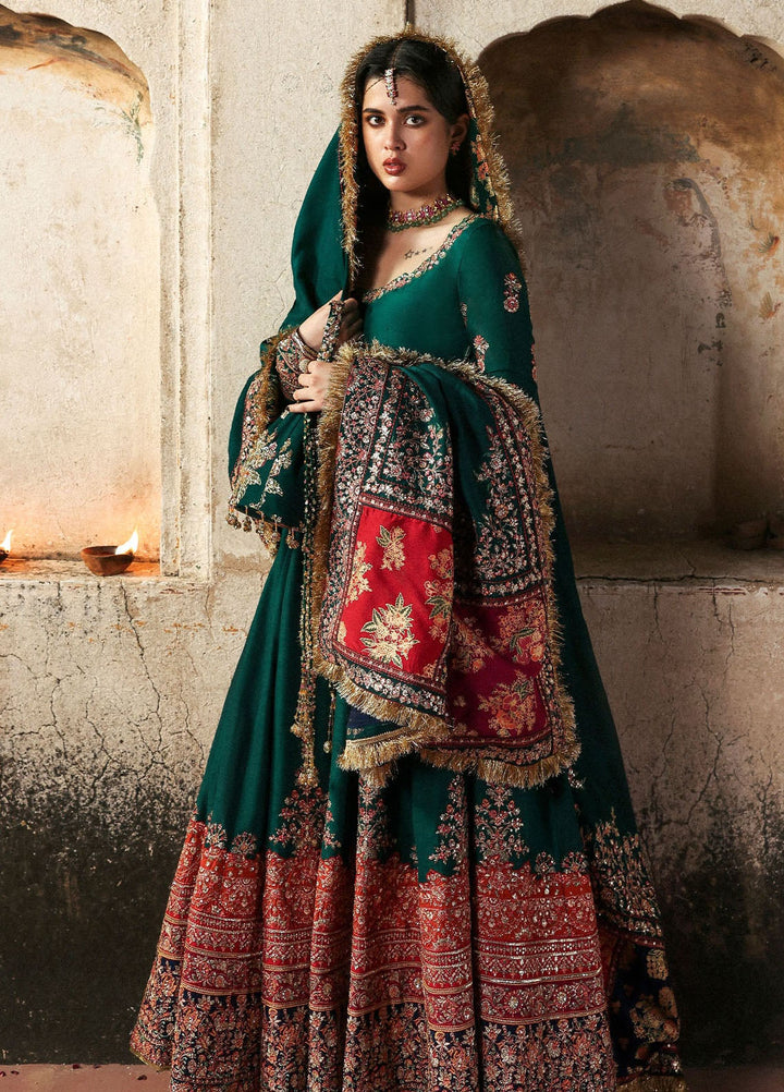 Massarat by Hussain Rehar Embroidered Raw Silk Suits Unstitched 3 Piece HRR25MU Meherunissa - Festive Collection