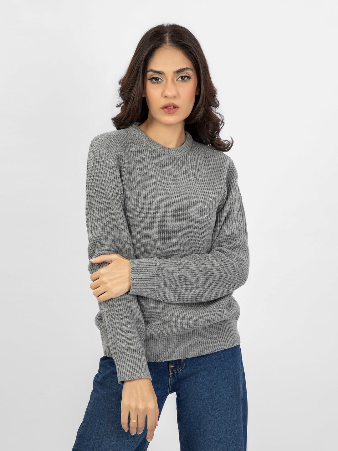 Brumano Women RTW Solids Cotton 1 Piece Mid Grey Western Collection