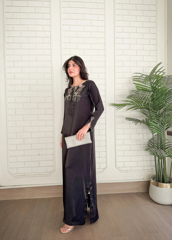 Mataish Women RTW Hand Work Cotton Silk 1 Piece Suit Midnight Muse - Festive Collection