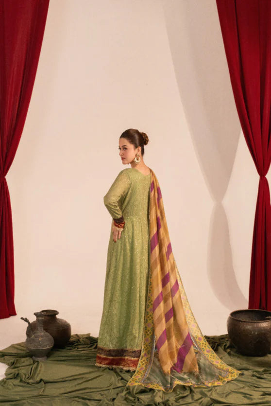Zaaviay Mint Oasis Chikankari Suits Pret 3 Piece Festive Collection