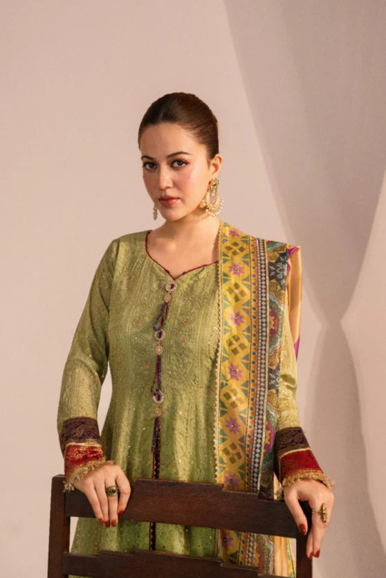 Zaaviay Mint Oasis Chikankari Suits Pret 3 Piece Festive Collection