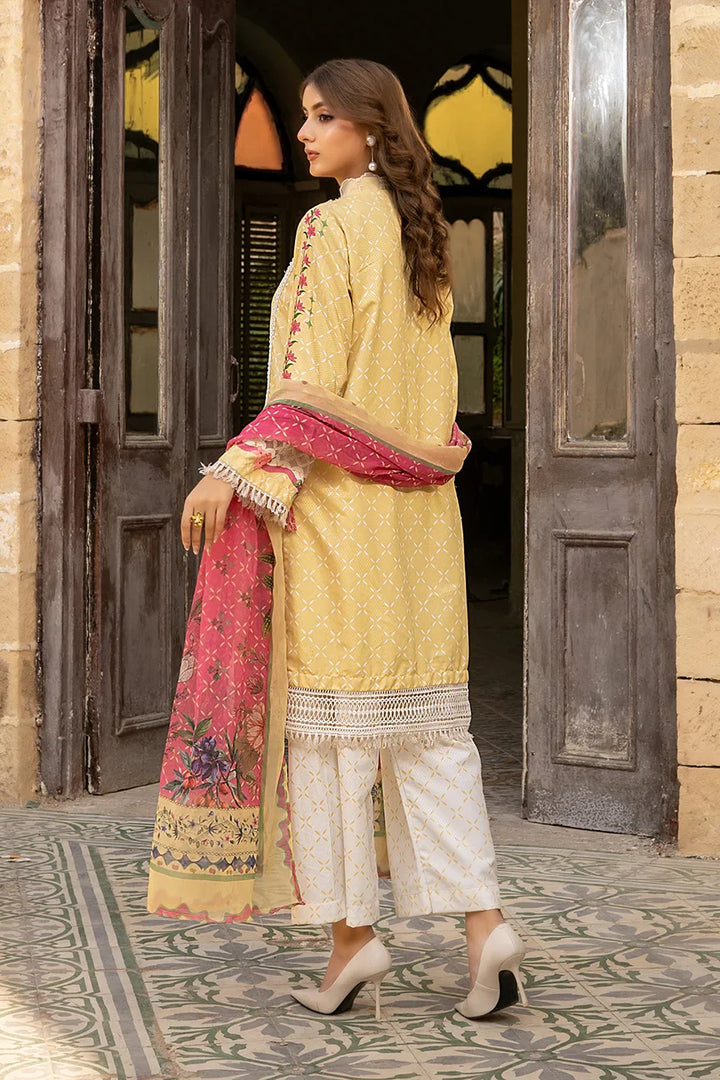 Dhaga Women Pret Embroidered Herringbone 3 Piece Suit Mirella FW25DSE702 - Winter Collection