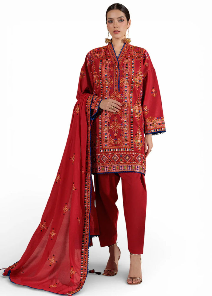 Mitti ki Khusboo by Gul Ahmed Unstitched Embroidered Lawn 3 Piece Suit GA26UMK CL-52449 - Summer Collection