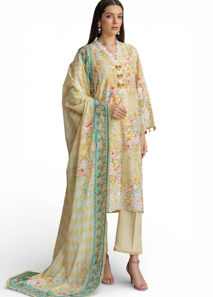 Mitti ki Khusboo by Gul Ahmed Unstitched Embroidered Lawn 3 Piece Suit GA26UMK CL-62083 - Summer Collection