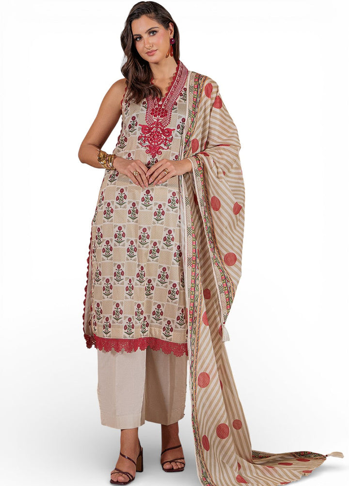 Mitti ki Khusboo by Gul Ahmed Unstitched Embroidered Lawn 3 Piece Suit GA26UMK CL-62163 - Summer Collection