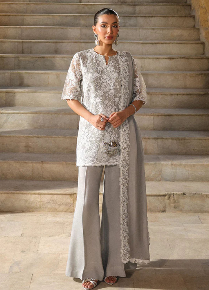 Luxe by Sahar Pret Embroidered Organza 3 Piece Moonlight Shimmer