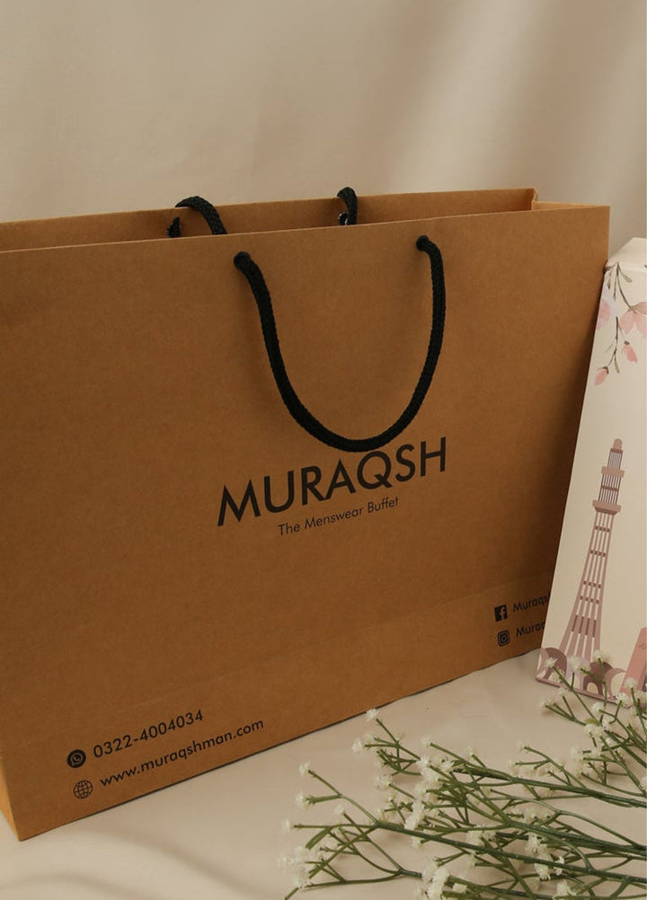 Muraqsh Ready To Wear Solids Cotton Men Gift Hand Bag MUR-GIFT-BAG - Summer Collection