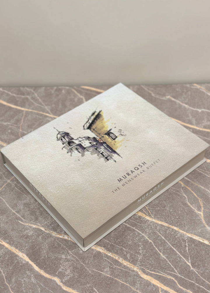 Muraqsh Ready To Wear Solids Cotton Men Premium Gift Box Top Drip off and Textured Grooving in Mint MUR-GIFT-BOX - Summer Collection