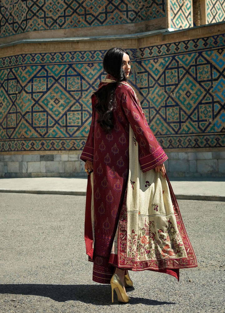 Echoes of Registan by Mushq Unstitched Embroidered Jacquard 3 Piece Suit MU26UER Celestial Queen MUNWI260105 - Casual Collection