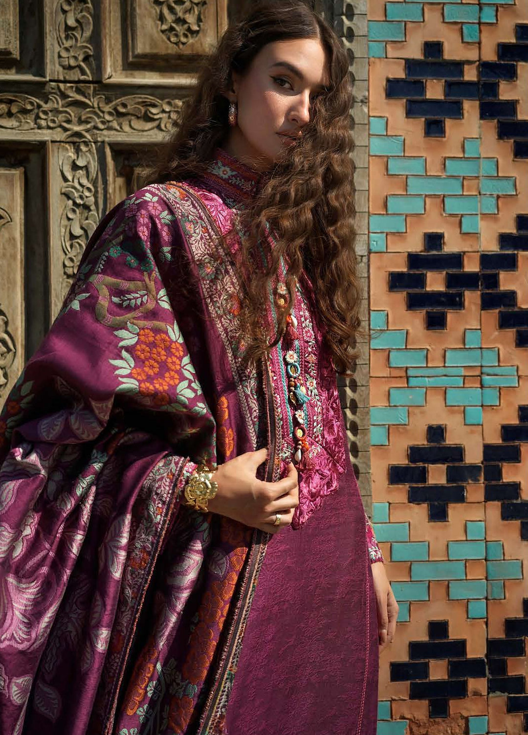 Echoes of Registan by Mushq Unstitched Embroidered Jacquard 3 Piece Suit MU26UER Mosaic Reverie MUNWI260106 - Casual Collection