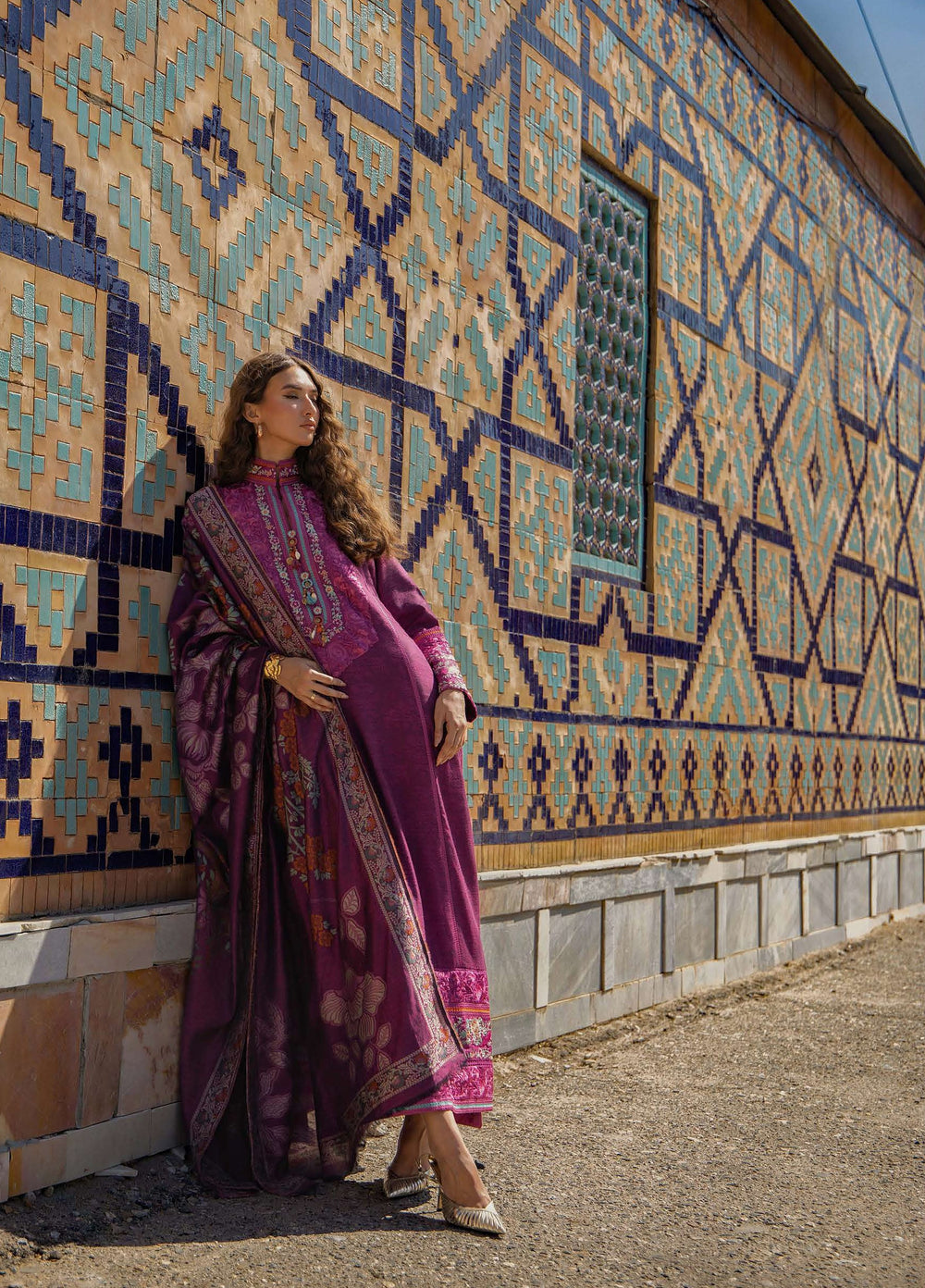Echoes of Registan by Mushq Unstitched Embroidered Jacquard 3 Piece Suit MU26UER Mosaic Reverie MUNWI260106 - Casual Collection