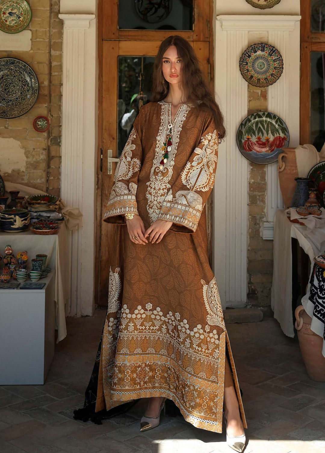Echoes of Registan by Mushq Unstitched Embroidered Jacquard 3 Piece Suit MU26UER Samarkand Jewel MUNWI260101 - Casual Collection