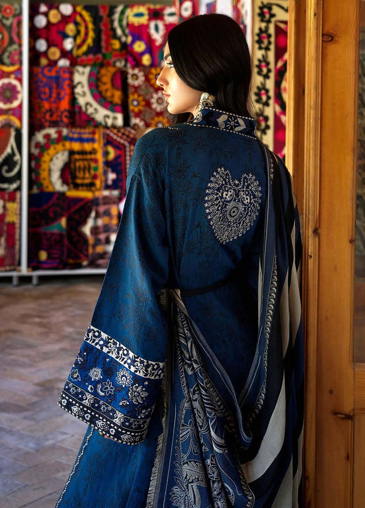 Echoes of Registan by Mushq Unstitched Embroidered Jacquard 3 Piece Suit MU26UER Sapphire Sultana MUNWI260107 - Casual Collection
