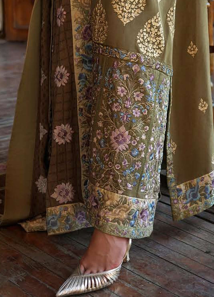 Echoes of Registan by Mushq Unstitched Embroidered Herringbone 3 Piece Suit MU26UER Silk Road MUNWI260112 - Casual Collection