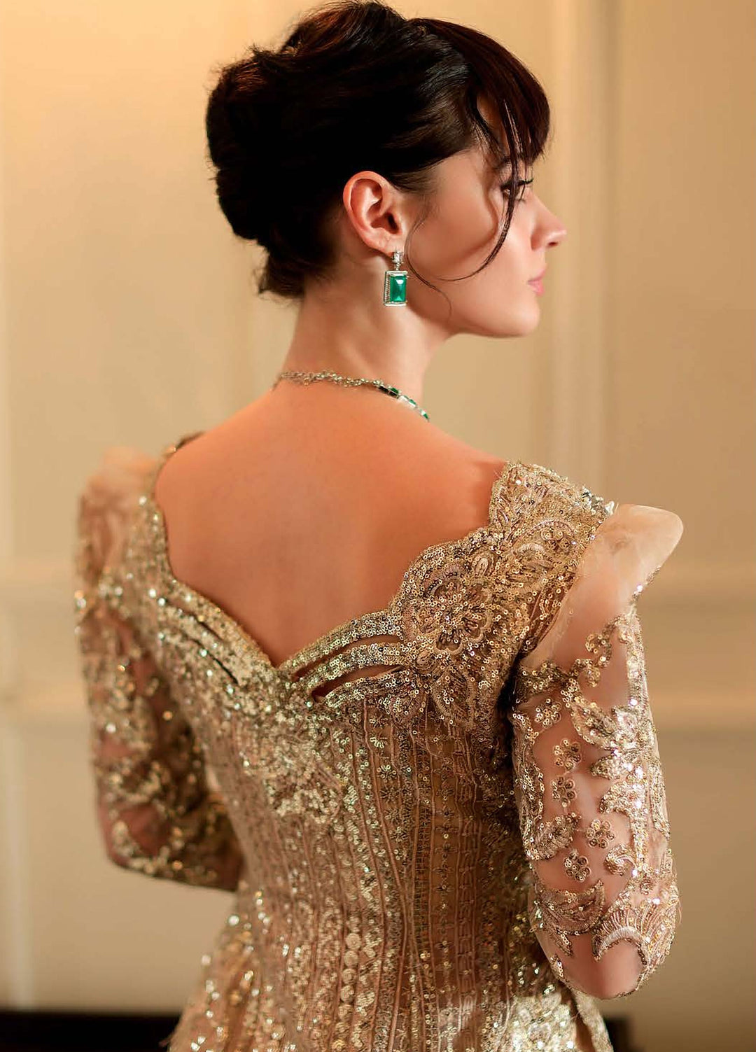 Stardust Love by Mushq Unstitched Embroidered Net 3 Piece Suit MU26USL Eternal Glow MUNWD260102 - Wedding Collection