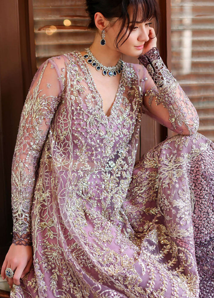 Stardust Love by Mushq Unstitched Embroidered Net 3 Piece Suit MU26USL Starlit Union MUNWD260108 - Wedding Collection