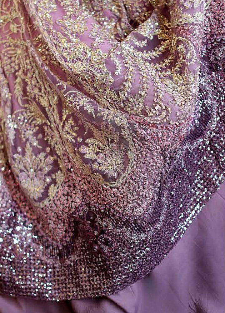 Stardust Love by Mushq Unstitched Embroidered Net 3 Piece Suit MU26USL Starlit Union MUNWD260108 - Wedding Collection