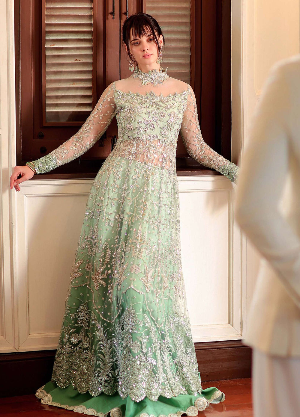 Stardust Love by Mushq Unstitched Embroidered Net 3 Piece Suit MU26USL Written Together MUNWD260104 - Wedding Collection