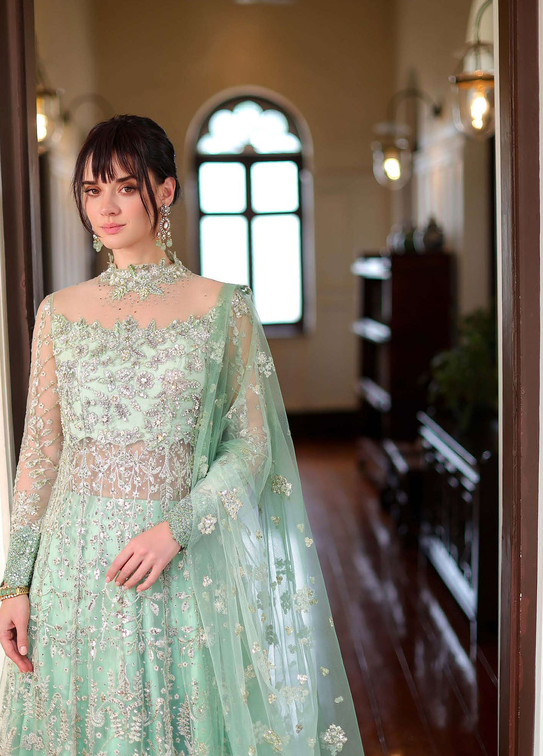 Stardust Love by Mushq Unstitched Embroidered Net 3 Piece Suit MU26USL Written Together MUNWD260104 - Wedding Collection
