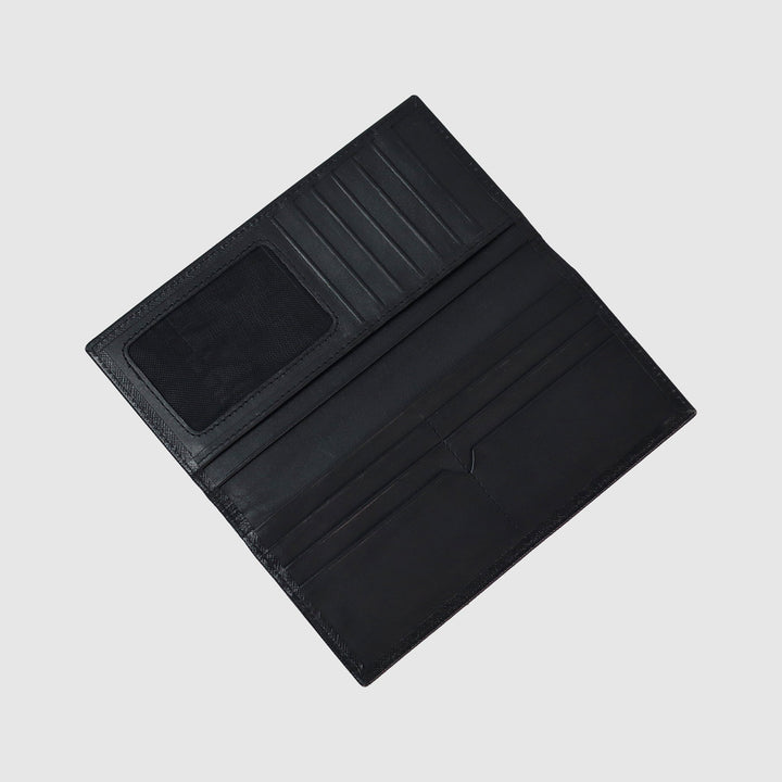 Lafanzo Unisex Leather Monarch Long wallet Black - Accessories Collection