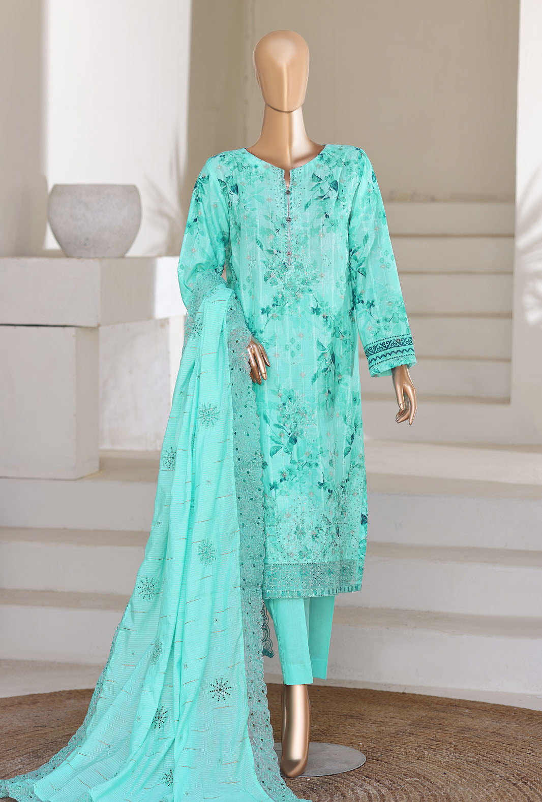 Ninokara by HZ Textile Unstitched Embroidered Jacquard 3 Piece Suit NJE-7002 - Casual Collection