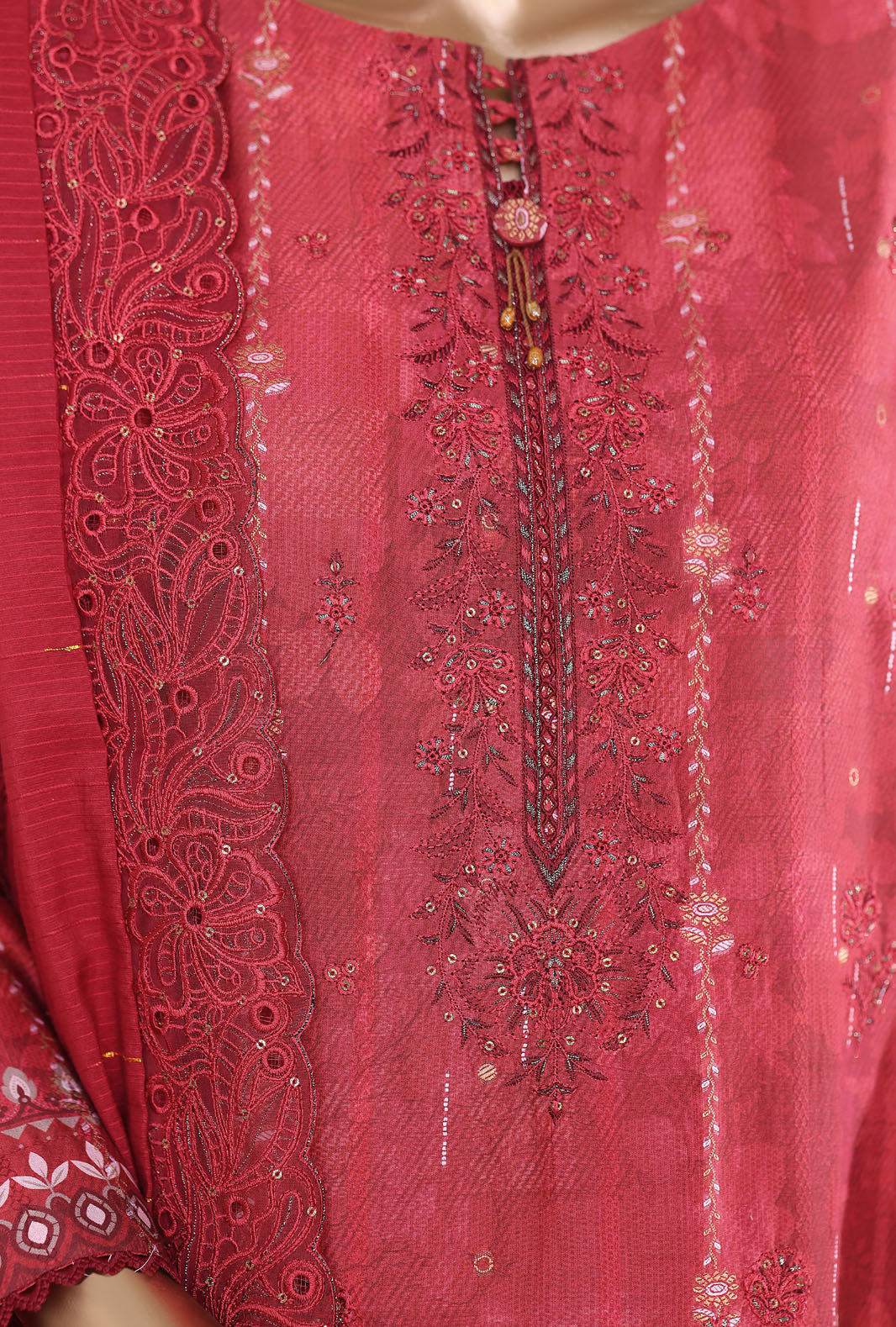 Ninokara by HZ Textile Unstitched Embroidered Jacquard 3 Piece Suit NJE-7018 - Casual Collection