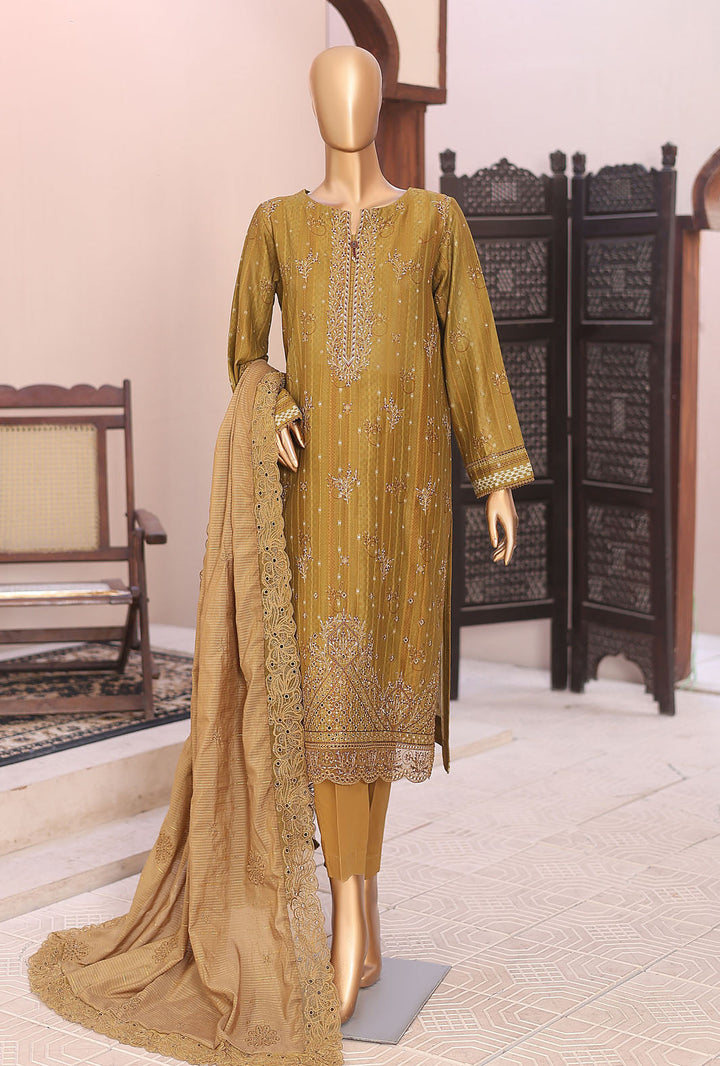 Ninokara by HZ Textile Unstitched Embroidered Jacquard 3 Piece Suit NJE-7019 - Casual Collection
