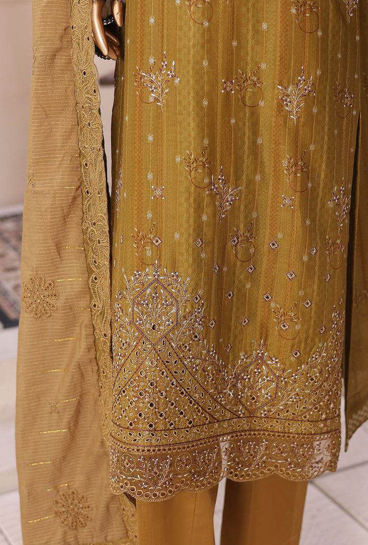 Ninokara by HZ Textile Unstitched Embroidered Jacquard 3 Piece Suit NJE-7019 - Casual Collection