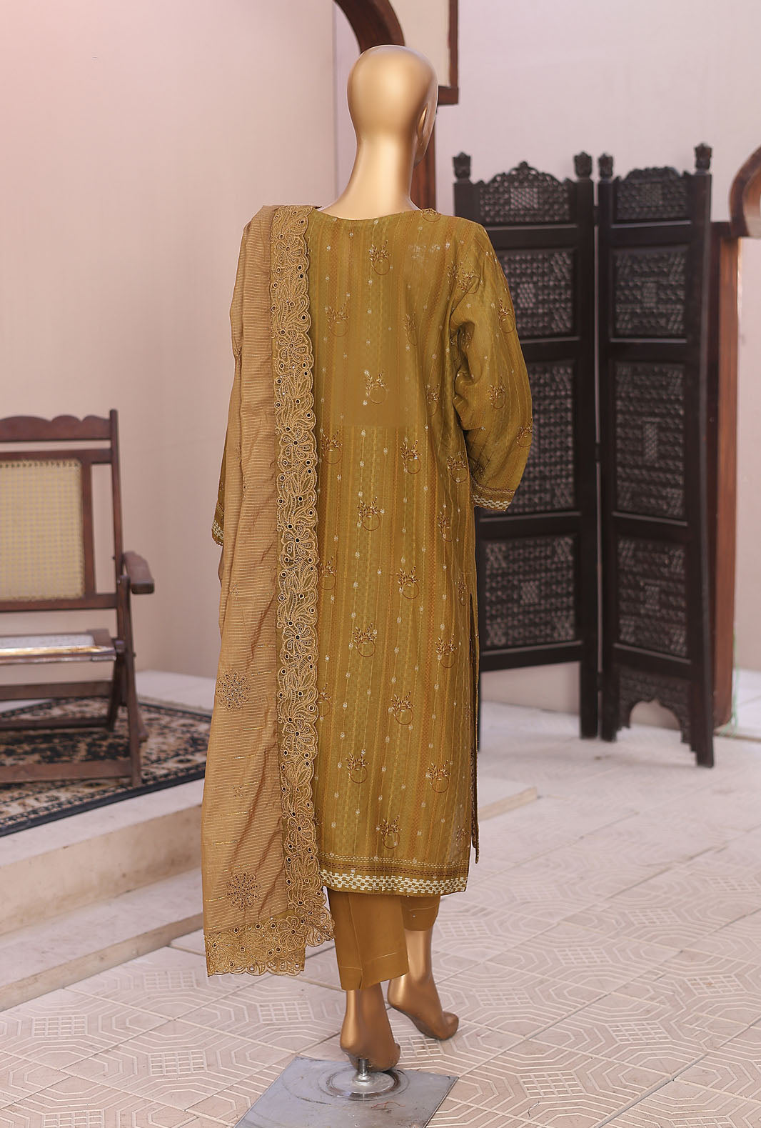 Ninokara by HZ Textile Unstitched Embroidered Jacquard 3 Piece Suit NJE-7019 - Casual Collection
