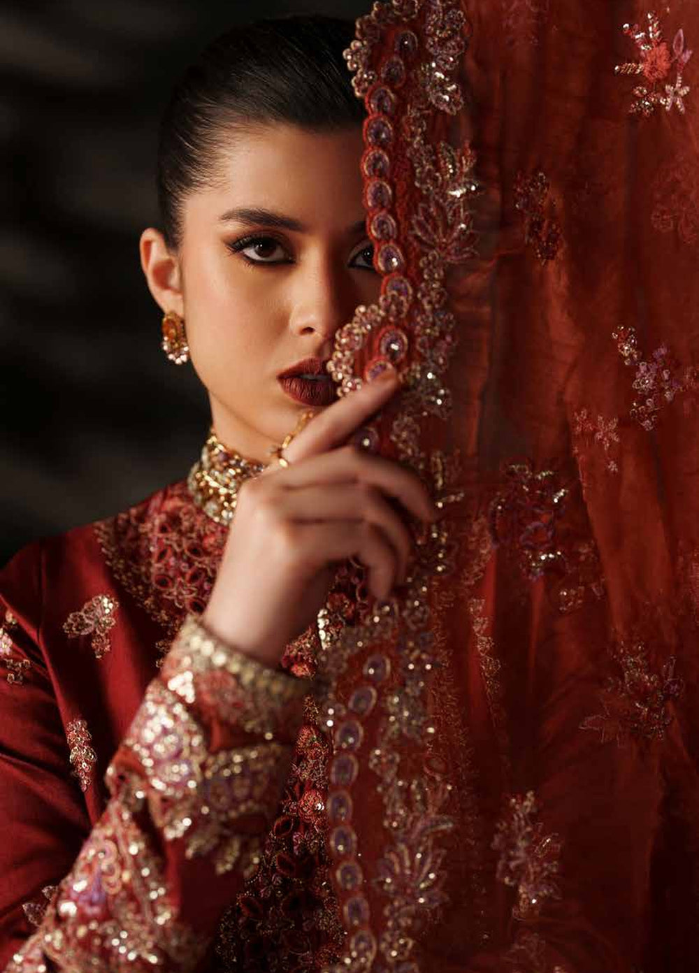 Verve Silk Edit by Emaan Adeel Unstitched Embroidered Raw Silk 3 Piece Suit EA26UVF Noemie - Festive Collection