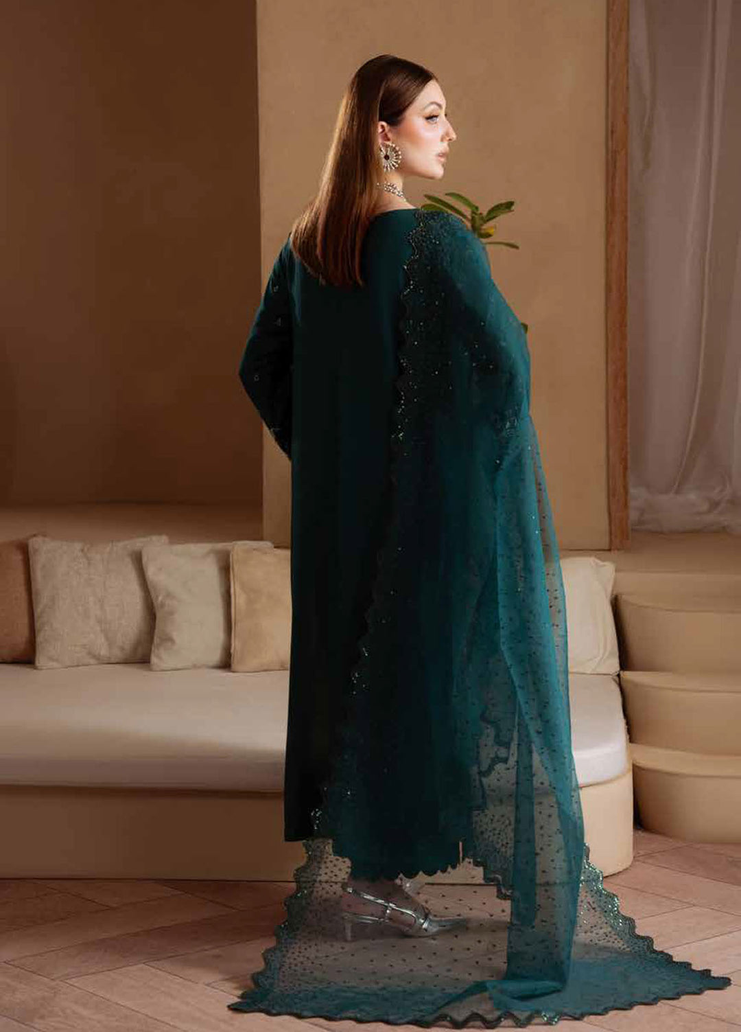 Nureh Embroidered Karandi Suits Unstitched 3 Piece NU25NK NE-169 - Winter Collection