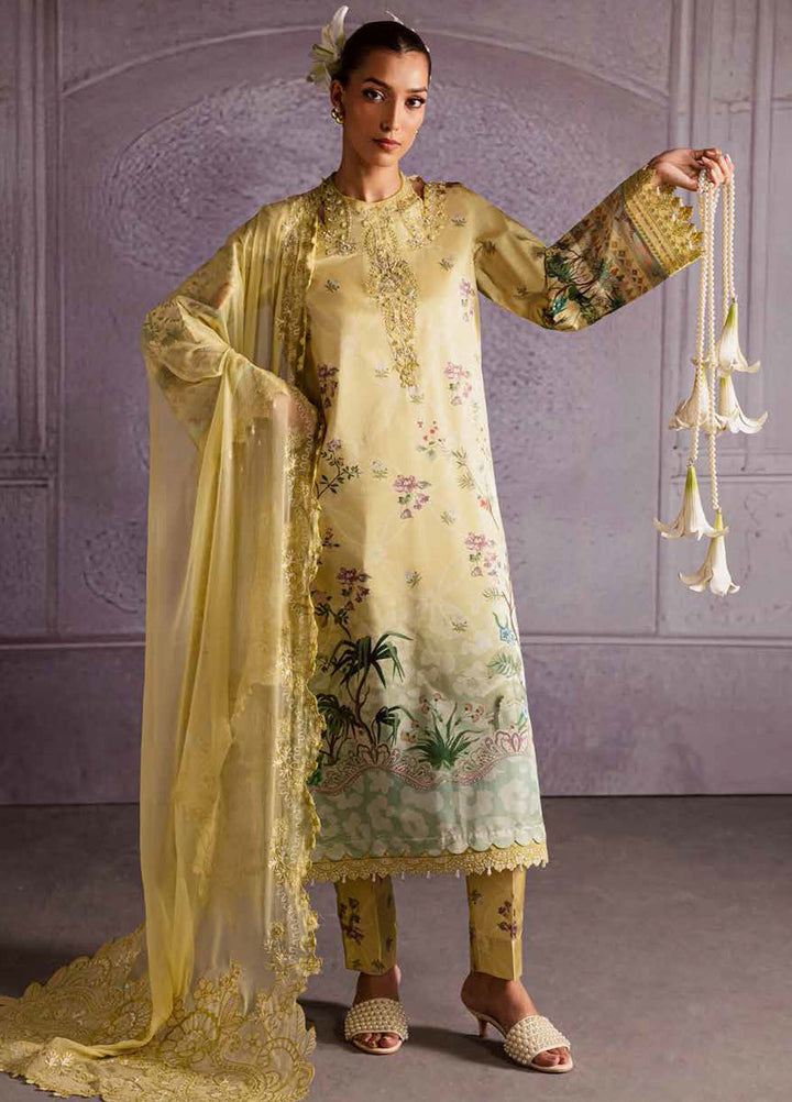 The Silk by Nureh Embroidered Silk Suits Unstitched 3 Piece NU25SU S-27 - Festive Collection