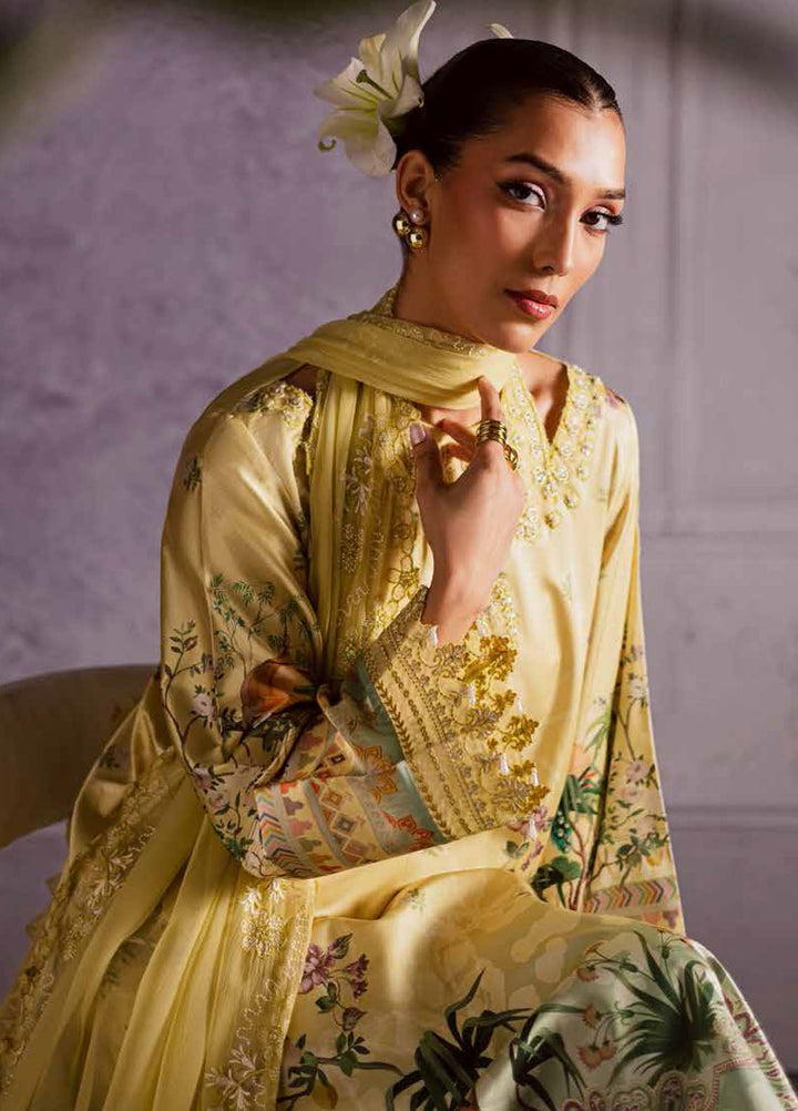 The Silk by Nureh Embroidered Silk Suits Unstitched 3 Piece NU25SU S-27 - Festive Collection