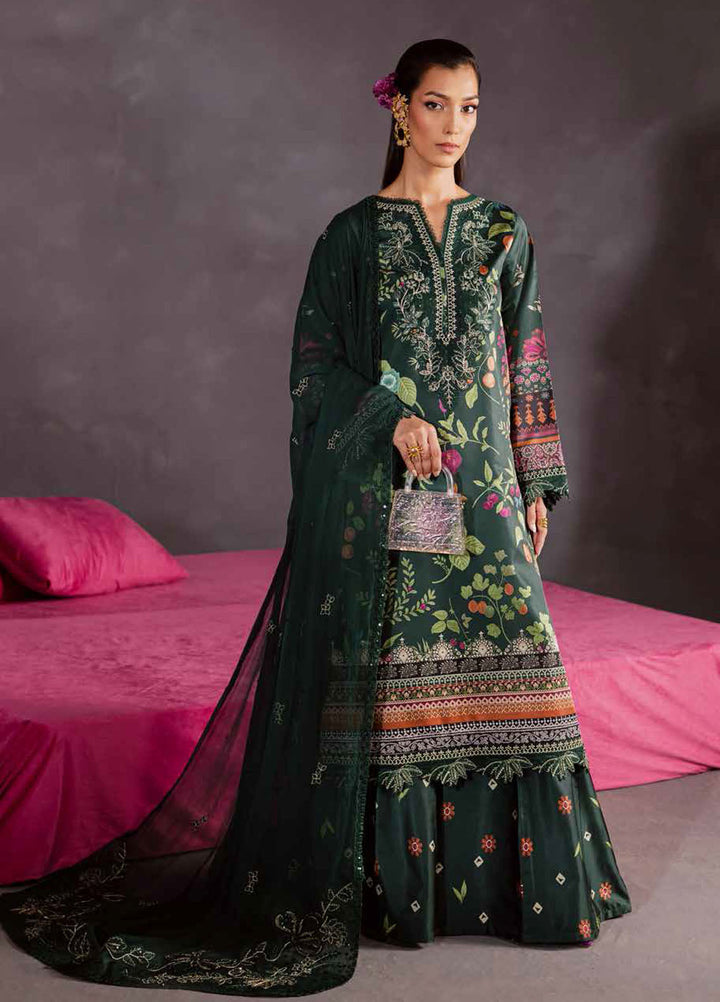 The Silk by Nureh Embroidered Silk Suits Unstitched 3 Piece NU25SU S-28 - Festive Collection