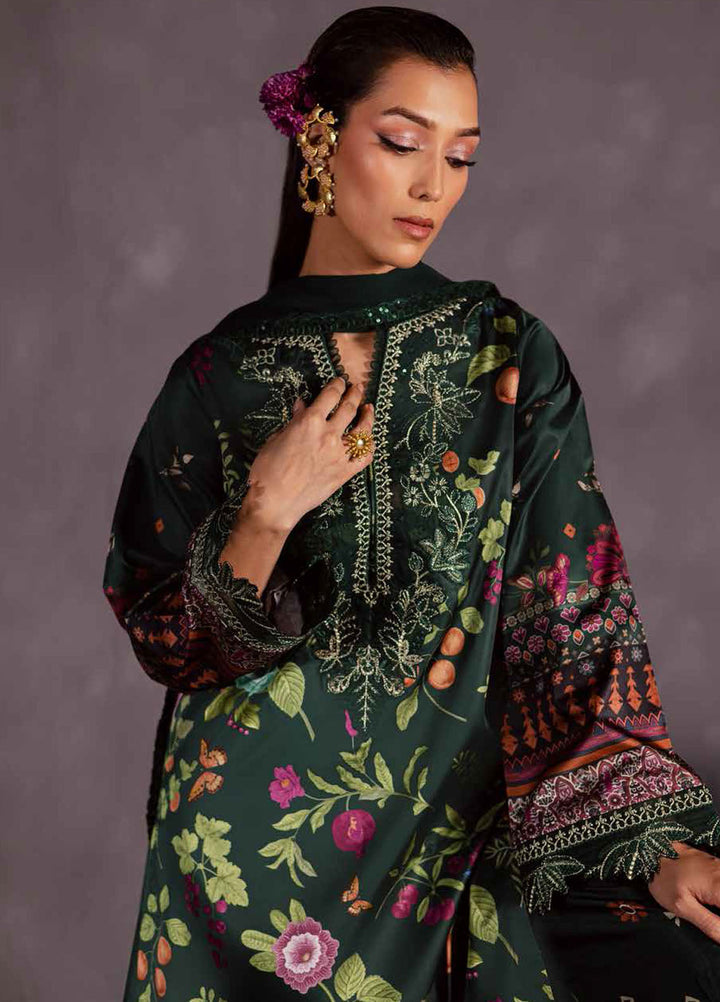 The Silk by Nureh Embroidered Silk Suits Unstitched 3 Piece NU25SU S-28 - Festive Collection