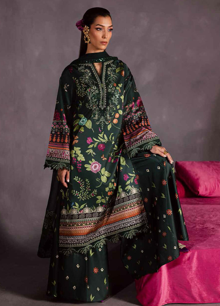The Silk by Nureh Embroidered Silk Suits Unstitched 3 Piece NU25SU S-28 - Festive Collection