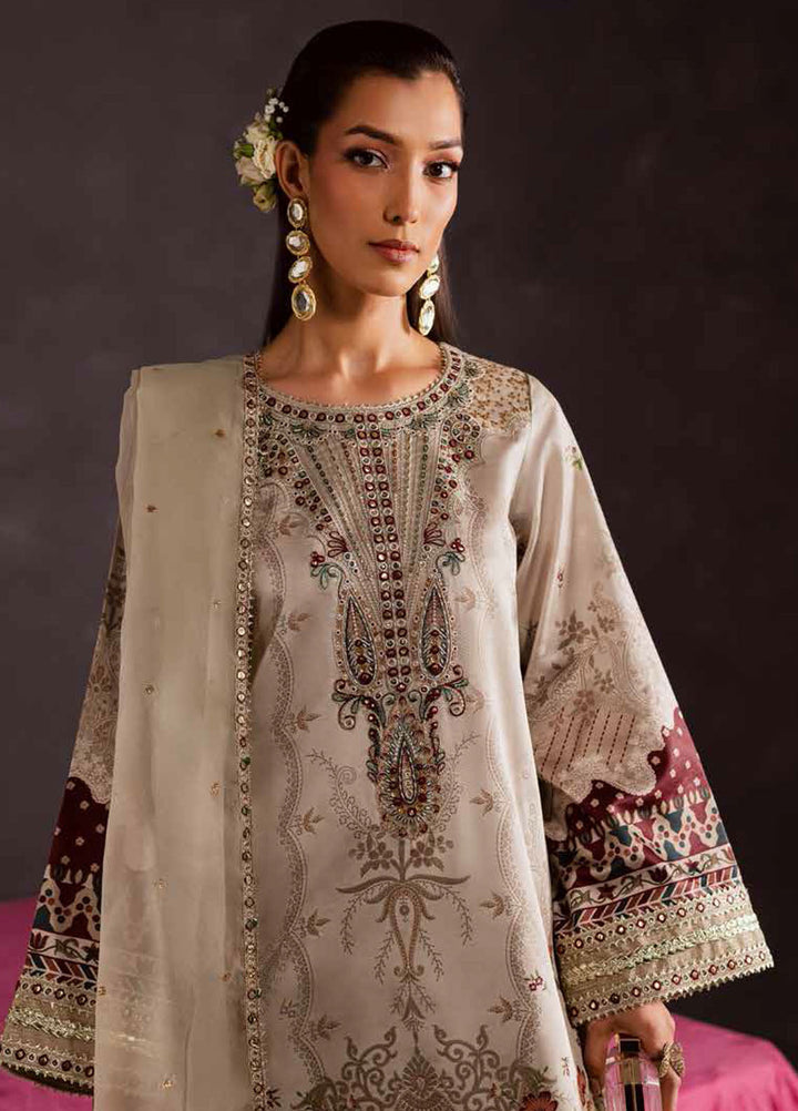 The Silk by Nureh Embroidered Silk Suits Unstitched 3 Piece NU25SU S-29 - Festive Collection