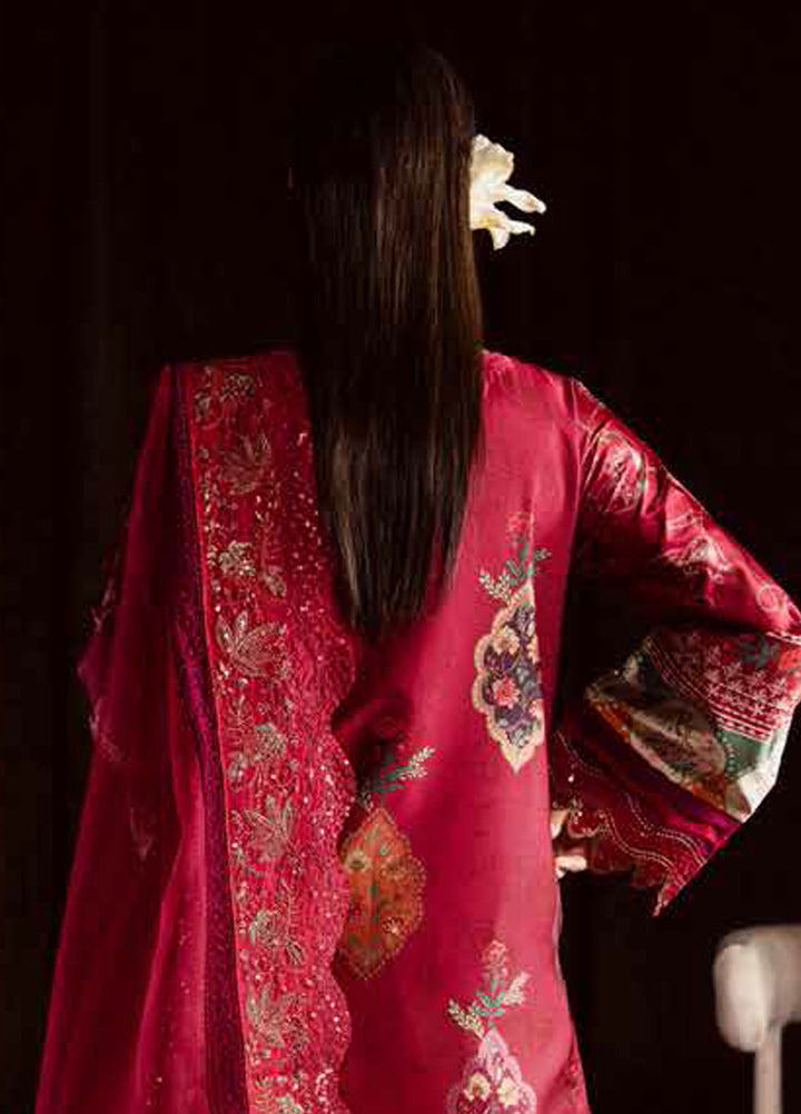 The Silk by Nureh Embroidered Silk Suits Unstitched 3 Piece NU25SU S-30 - Festive Collection