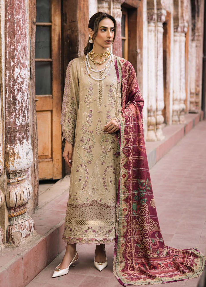 Maya by Nureh Embroidered Linen Suits Unstitched 3 Piece NU25ML NW-101 - Winter Collection