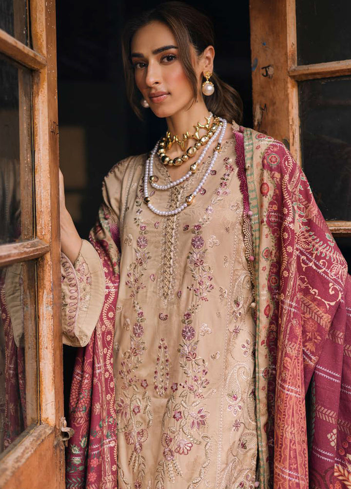 Maya by Nureh Embroidered Linen Suits Unstitched 3 Piece NU25ML NW-101 - Winter Collection