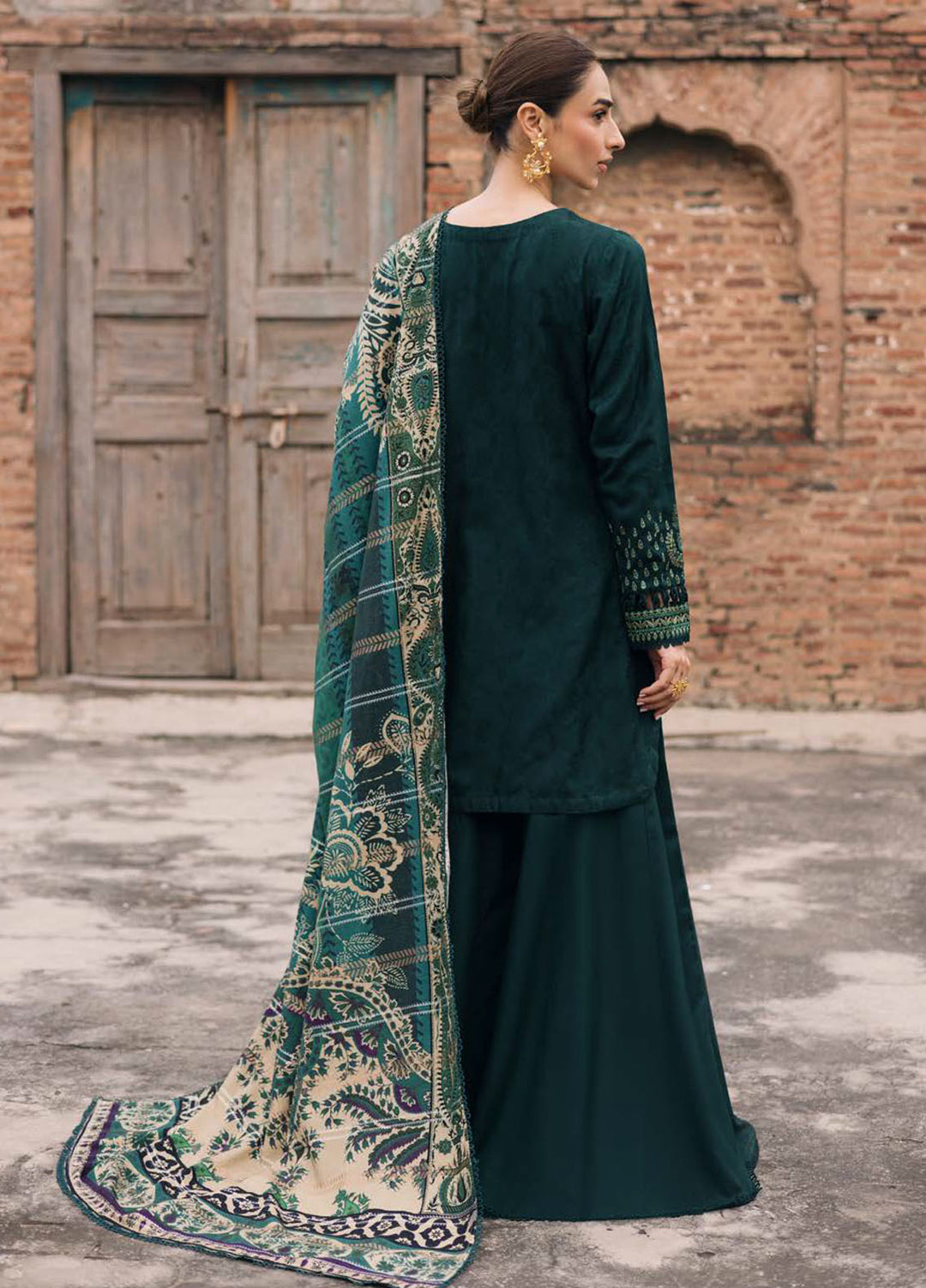Maya by Nureh Embroidered Linen Suits Unstitched 3 Piece NU25ML NW-103 - Winter Collection