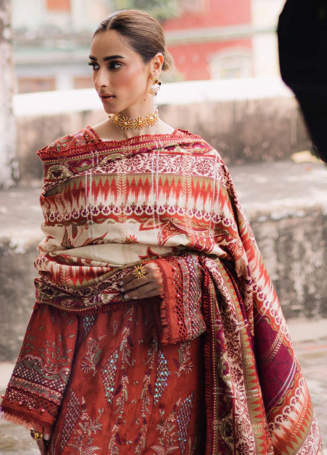 Maya by Nureh Embroidered Linen Suits Unstitched 3 Piece NU25ML NW-105 - Winter Collection