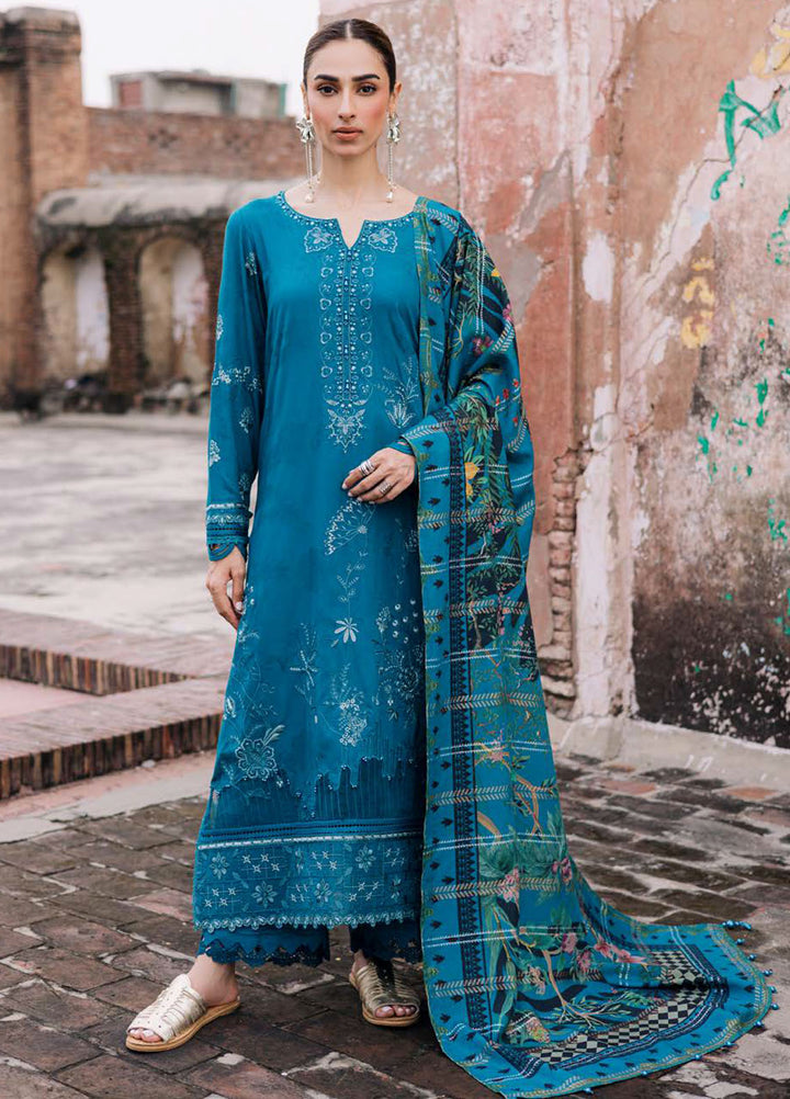 Maya by Nureh Embroidered Linen Suits Unstitched 3 Piece NU25ML NW-106 - Winter Collection