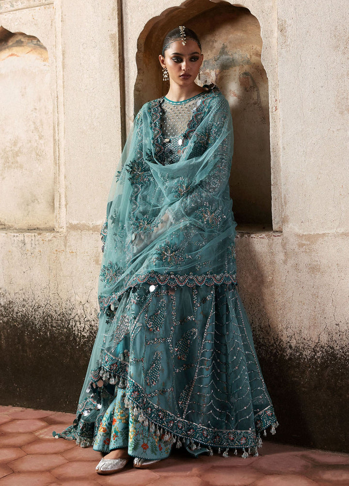 Massarat by Hussain Rehar Embroidered Net Suits Unstitched 3 Piece HRR25MU Nagmа - Festive Collection